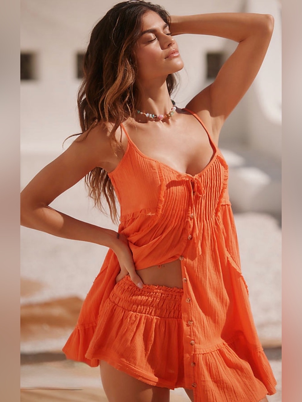 Anthropologie brand Celandine 2 piece dress and short set